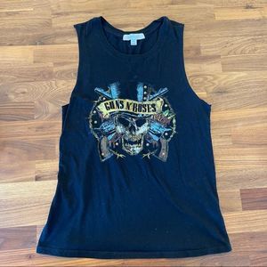 🍋 Daydreamer • Sleeveless Black Guns N Roses T-Shirt